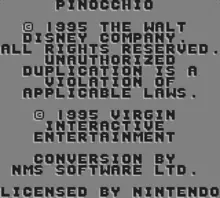 Image n° 1 - screenshots  : Pinocchio (1995)